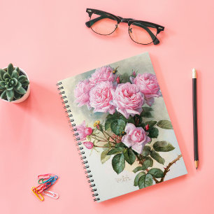 Carnet coque iphone Coque-Mate Rose vintage