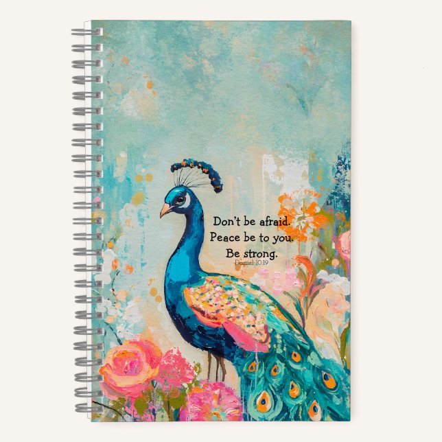 Carnet Coque mobile modifiable avec verset biblique (Recto)