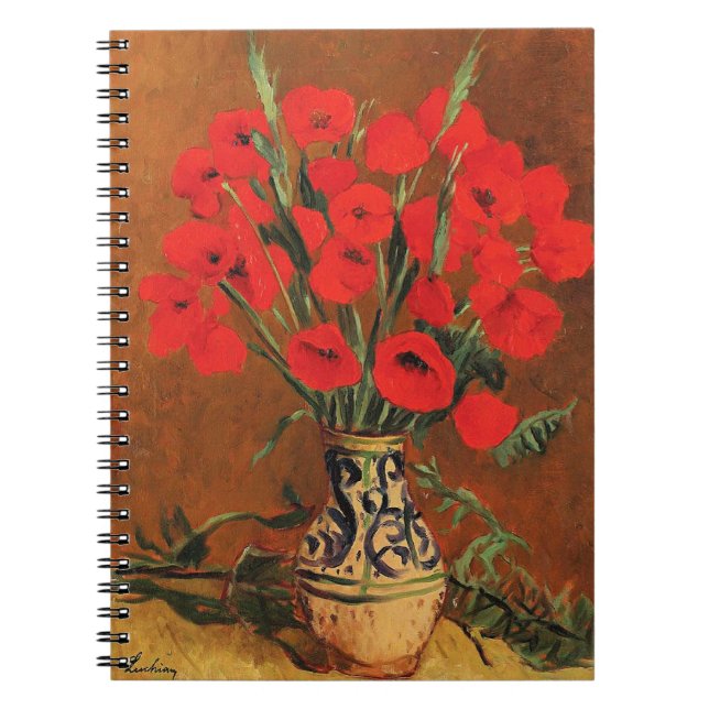 Carnet Coquelicots, beaux-arts de Stefan Luchian, (Devant)