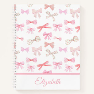 Carnet Coquette Aesthétique Vaches Roses Claires