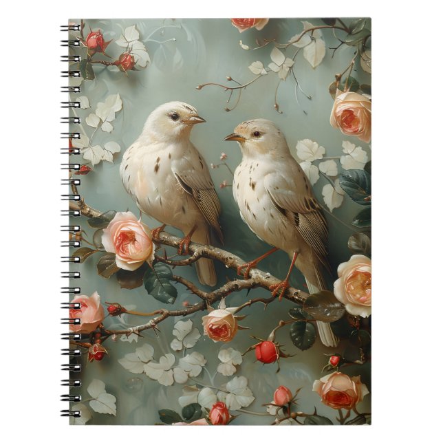 Carnet Coquette Birds Floral (Devant)
