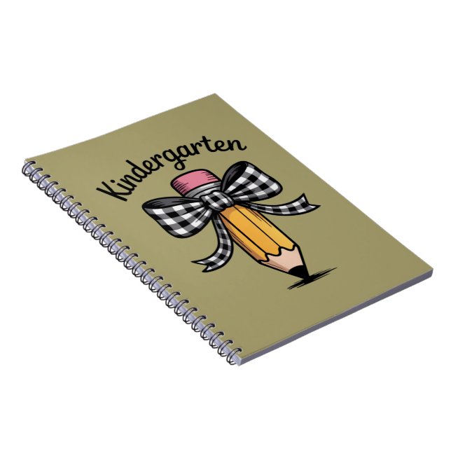 Carnet Coquette crayon noeud papillon professeur d'école  (Côté Droit)