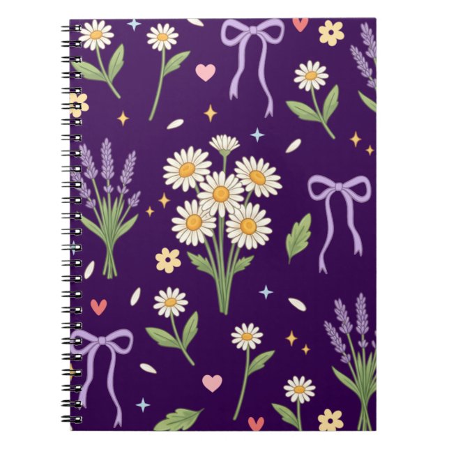 Carnet Coquette Daisy et Lavande (Devant)
