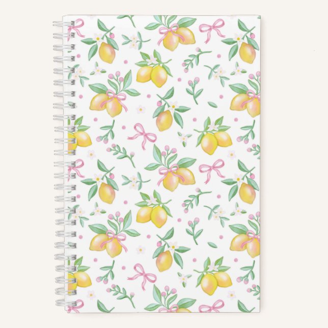 Carnet Coquette Lemon Blanc (Recto)