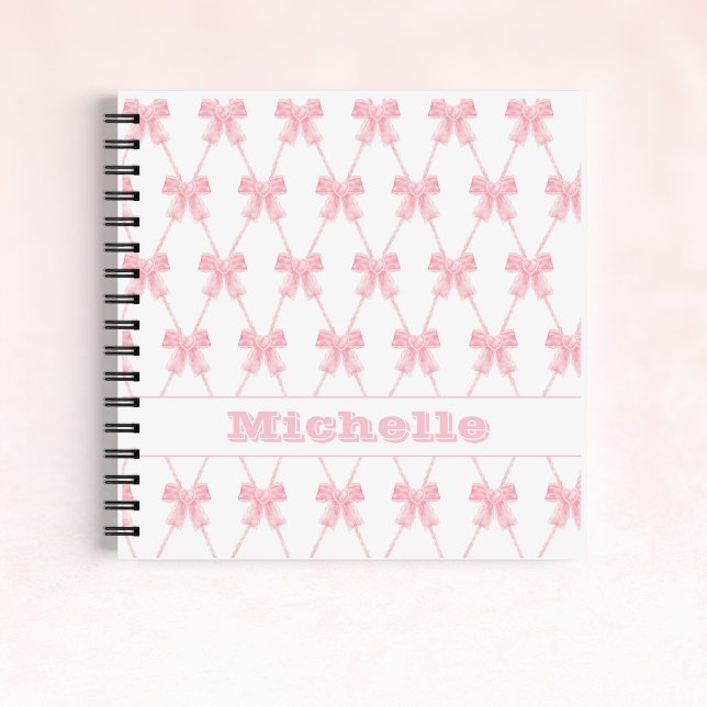 Carnet Coquette Pink Bow Bridesmaid (Coquette Pink Bow Notebook)