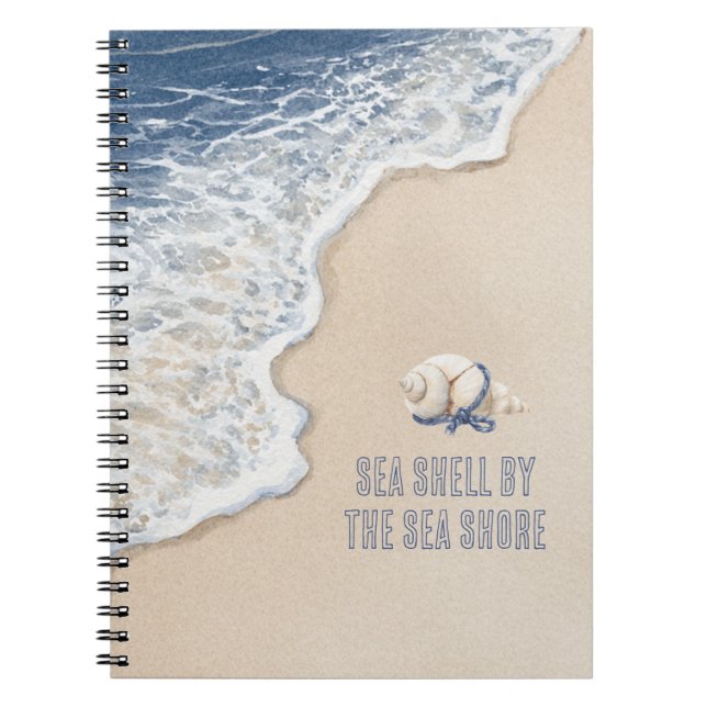 Carnet Coquillage de sable au bord de la mer (Devant)