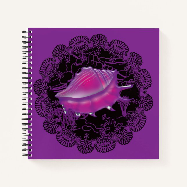 Carnet Coquillage pourpre (Devant)