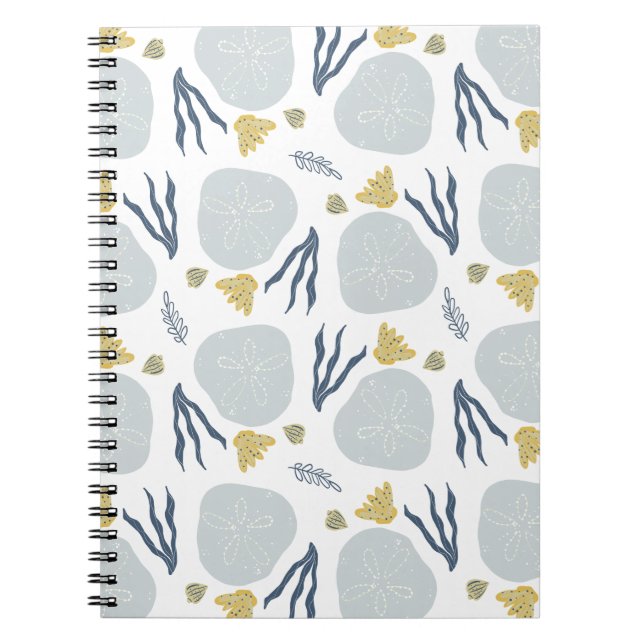 Carnet Coquilles de dollars de sable d'été motif de plage (Devant)