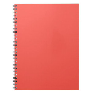 Carnet Corail vivant couleur solide