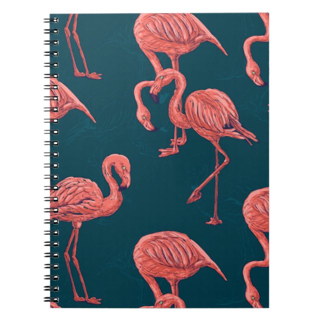Carnet Corail vivant modèle flamingo (Devant)