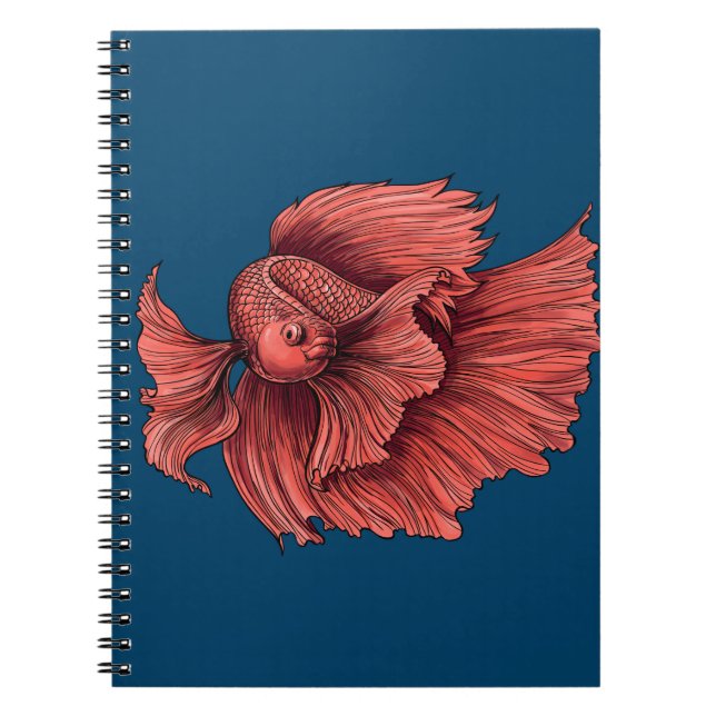 Carnet Coral Siamese combat le poisson (Devant)