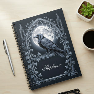 Carnet Corbeau de lune de l'académie sombre