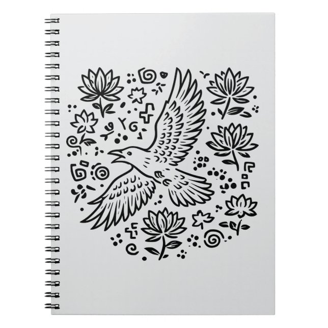 Carnet Corbeau de Transformation (Devant)