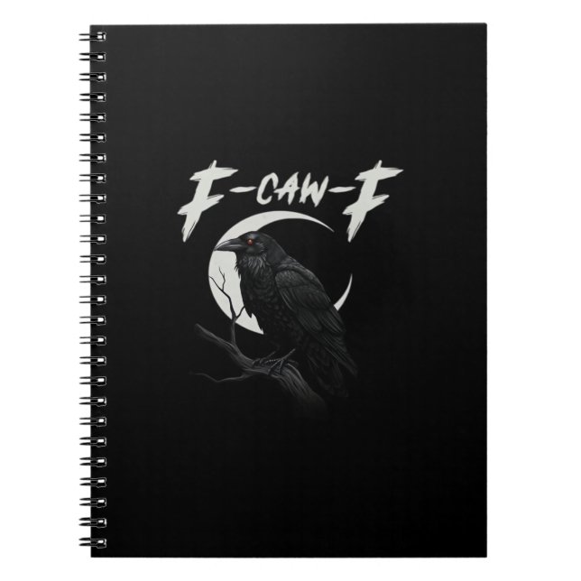 Carnet Corbeau Drôle Essentiel Créatif Décontracté (Devant)