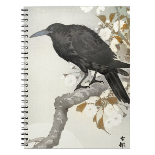 Carnet Corbeau Raven Koson Oiseau japonais