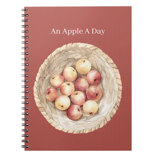 Carnet Corbeille Une Pomme Par Jour (Devant)