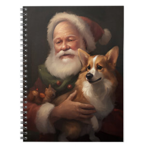 Carnet Corgi avec Noël Festif du Père Noël