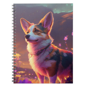 Carnet Corgi Chien Animal Portrait Peinture Animal Caract