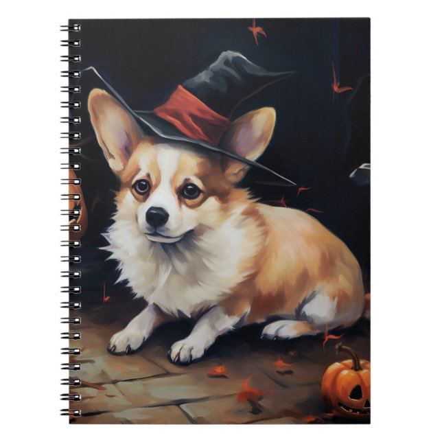 Carnet Corgi Citrouilles Halloween Épouvantable (Devant)