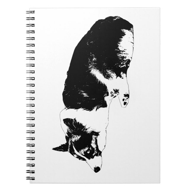 Carnet Corgi Coup d'oeil Calme (Devant)
