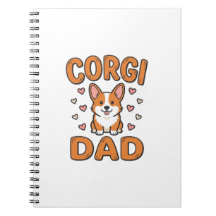 Carnet Corgi Papa Gravure Vintage T-Shirt pour Amoureux d