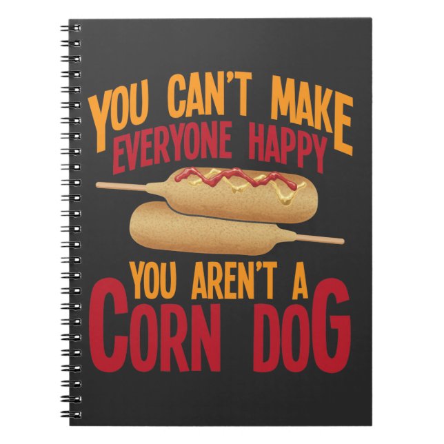 Carnet Corndog Stick Restauration rapide Lover Maize hot  (Devant)