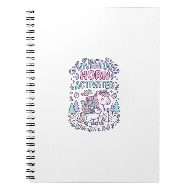 Carnet Corne d'Aventure de Licorne Activée Graphique Past (Devant)