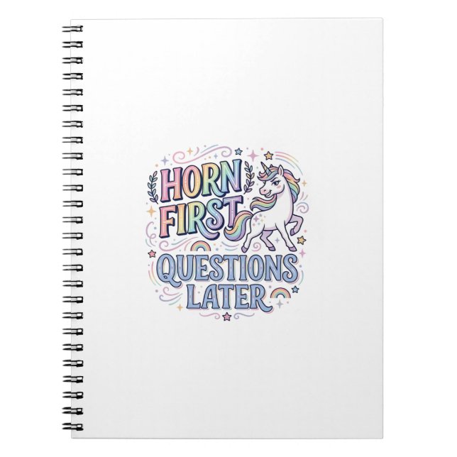 Carnet Corne de Licorne Premières Questions Plus Tard Ado (Devant)
