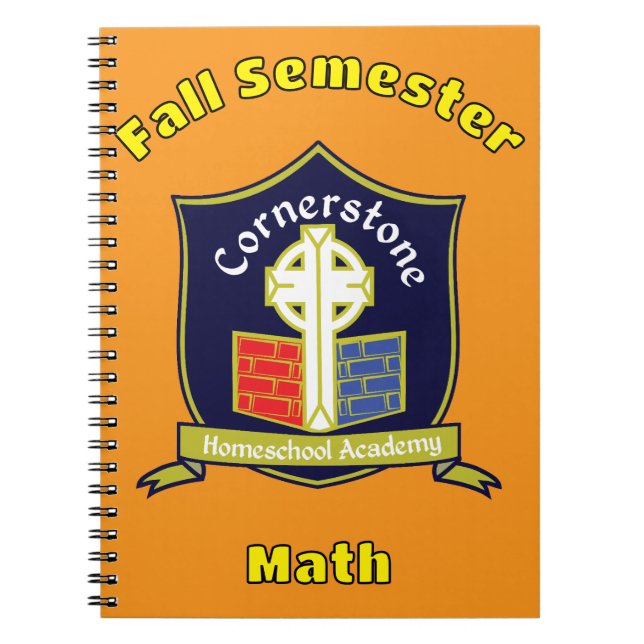 Carnet Cornerstone Homeschool Academy mis à jour (Devant)
