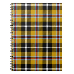 Carnet Cornouailles National Tartan Jaune et Noir Plaid
