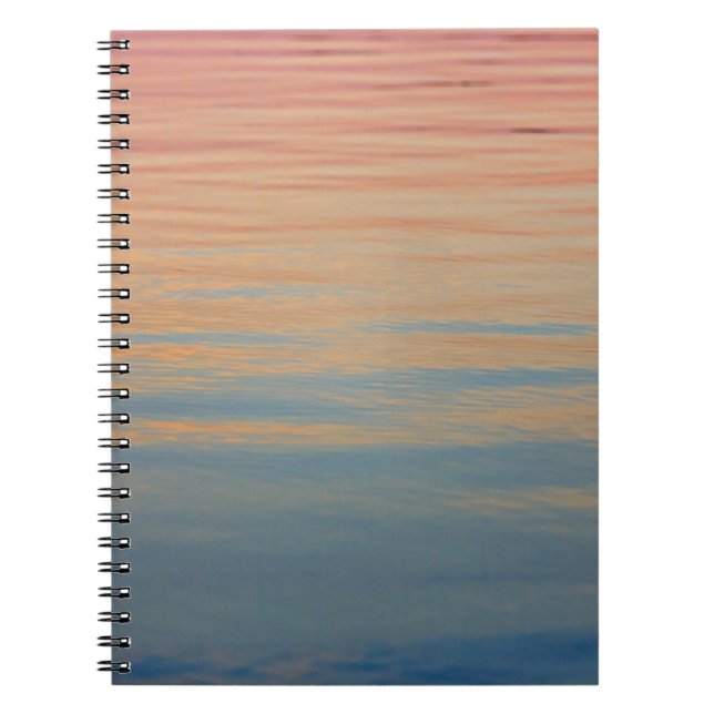 Carnet Corps d'eau sous l'heure d'or (Devant)