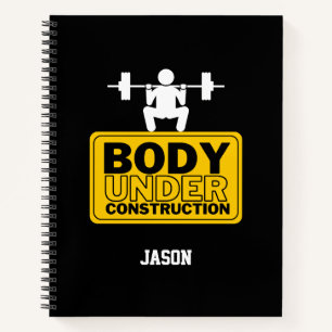 Carnet Corps en construction Nom personnalisé