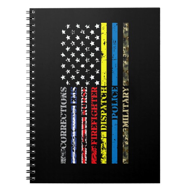 Carnet Corrections Dispatch Ems Infirmière Pompiers Polic (Devant)