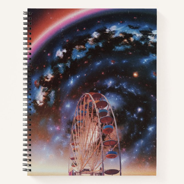 Carnet  Cosmic Ferris Wheel Under a Neon Galaxy  (Devant)