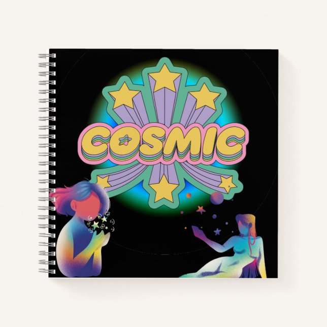 Carnet Cosmic Stars Retro Aesthetic Notebook   (Devant)
