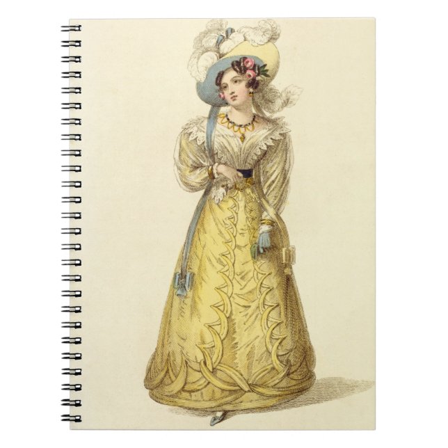 Carnet Costume de chariot, plat de mode du R d'Ackermann (Devant)