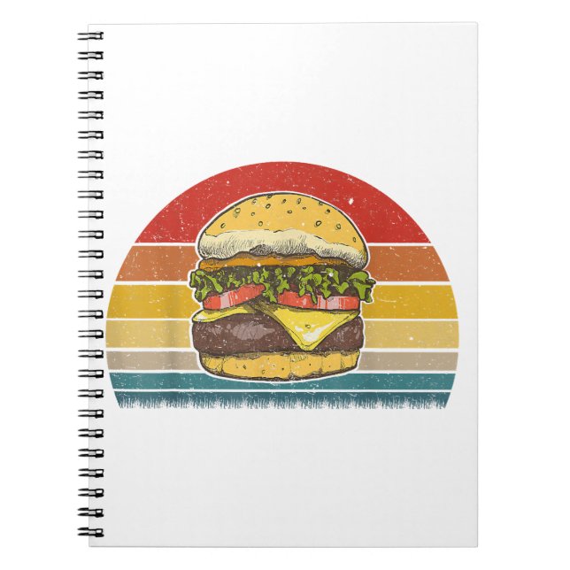 Carnet Costume de design Retro Vintage Cheeseburger Hambo (Devant)