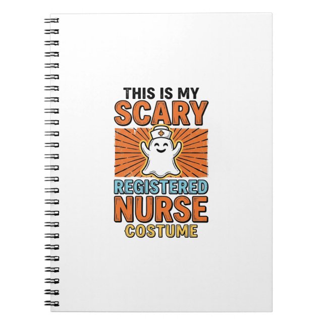 Carnet Costume d'infirmière diplômée effrayant Halloween  (Devant)