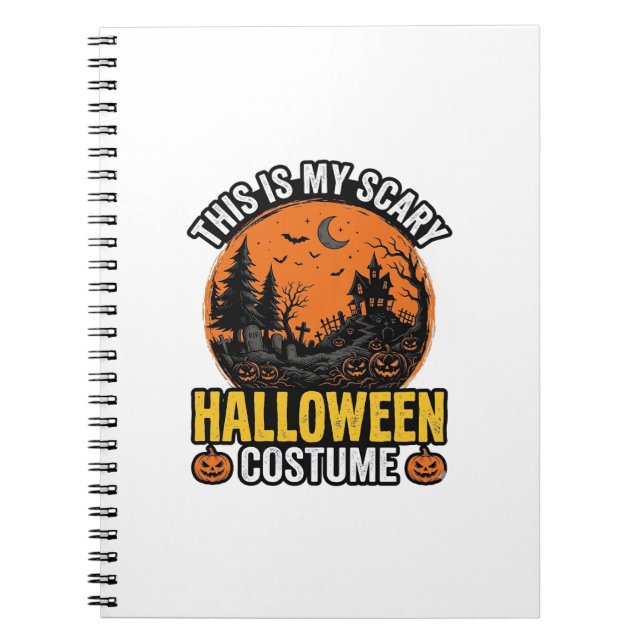 Carnet Costume Halloween Épouvantable Vintage (Devant)