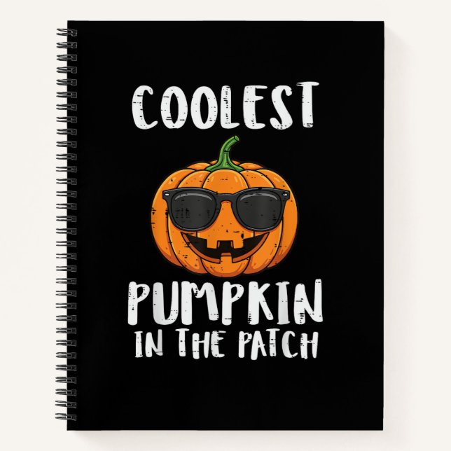 Carnet Costume Patch Citrouille Le Plus Cool Halloween Ho (Devant)