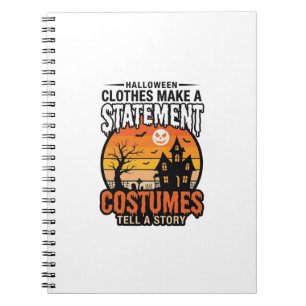 Carnet Costumes de déclaration Halloween Conception de T-