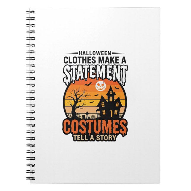 Carnet Costumes de déclaration Halloween Conception de T- (Devant)