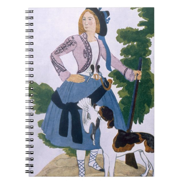 Carnet Costumez la conception pour la chasseuse, 1922 (Devant)