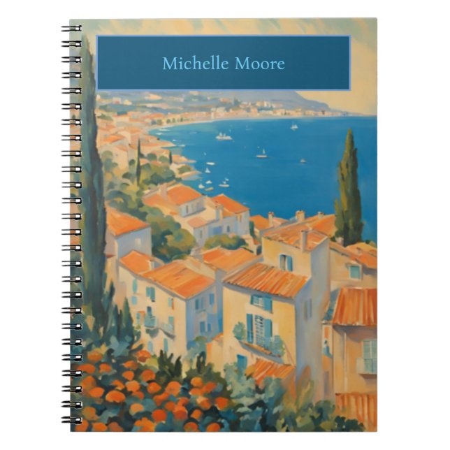 Carnet Côte d'Azur minimaliste moderne simple (Devant)