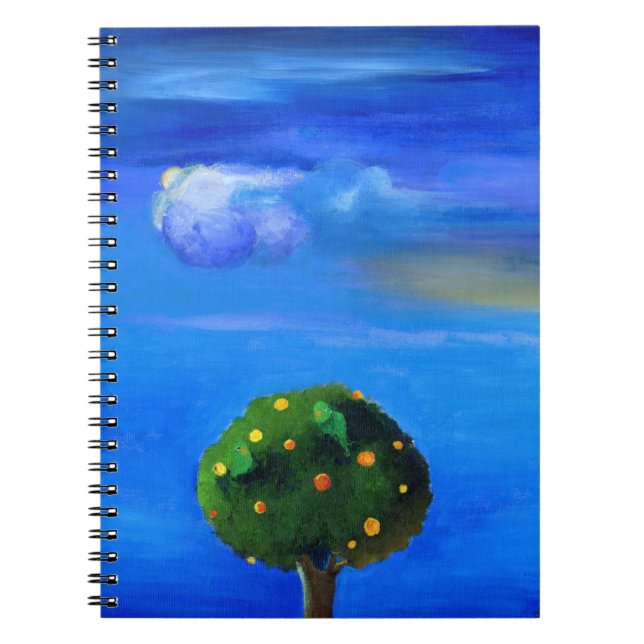 Carnet Côté positif au-dessus de l'arbre orange 2012 (Devant)