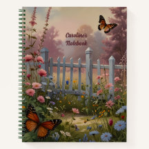 Cottage fleur d'été jardin clôtures papillons