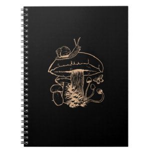 Carnet Cottagecore Esthétique Champignon Escargot Goblinc