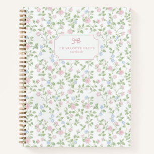 Carnet Cottagecore   petit-millénaire Floral Bow