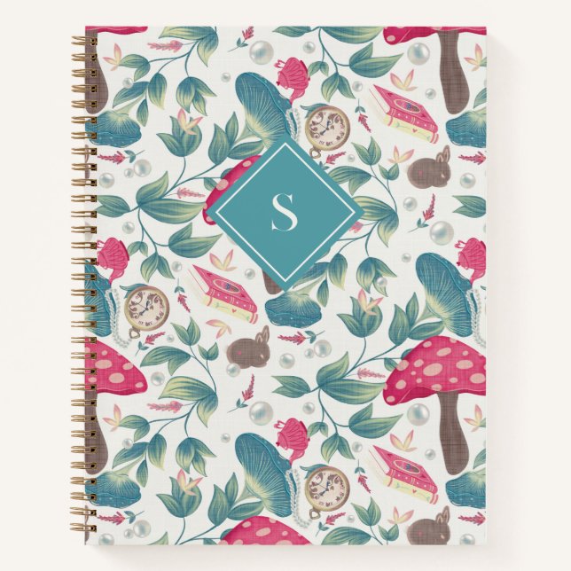 Carnet Cottagecore Vintage blanc (Devant)