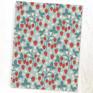 Carnet Cottagecore Vintage Fleur de Fraisier Botanique Fl